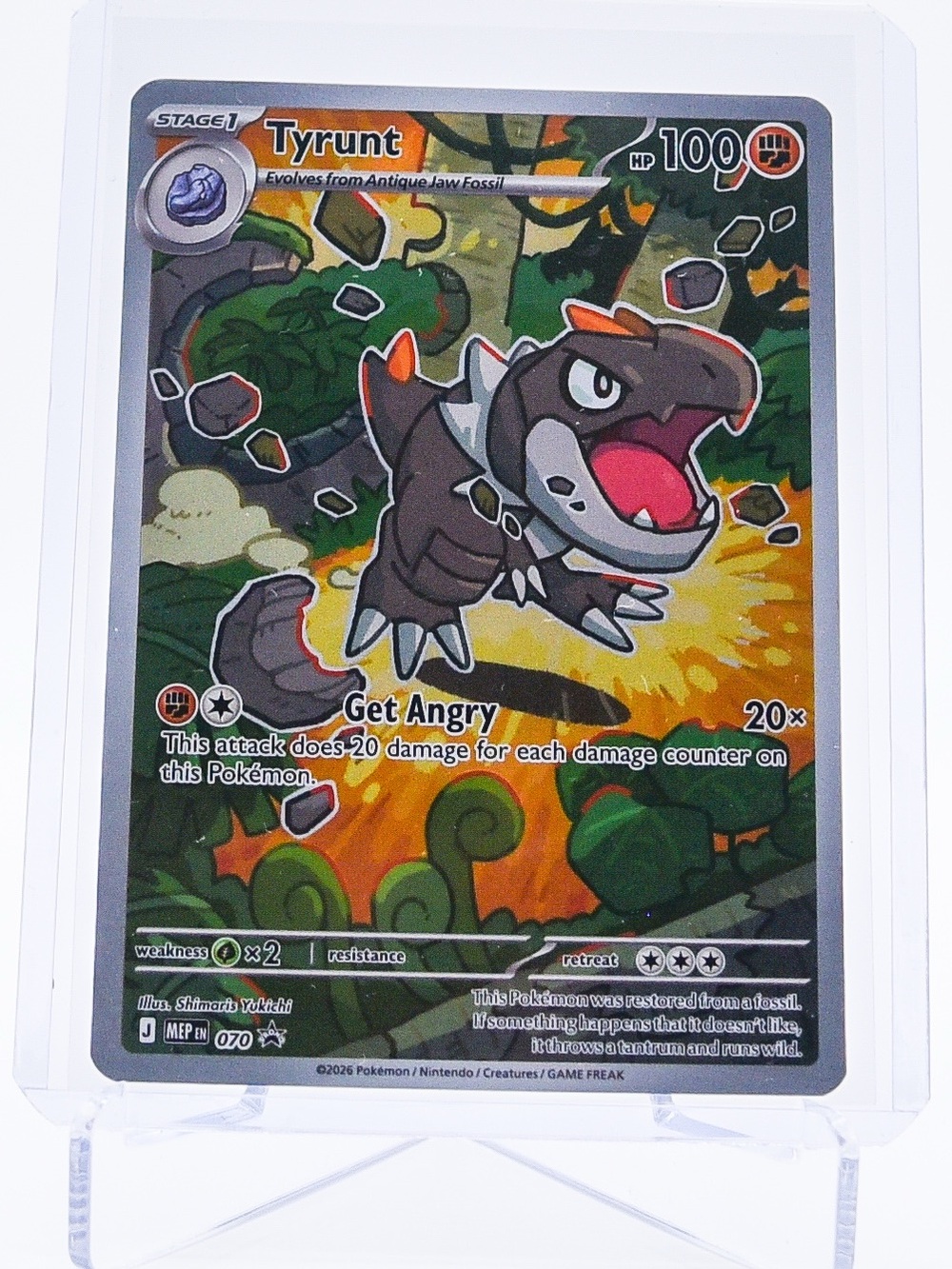 Pokemon Card Tyrunt 070 Promo Holo MEP: Perfect Order NM